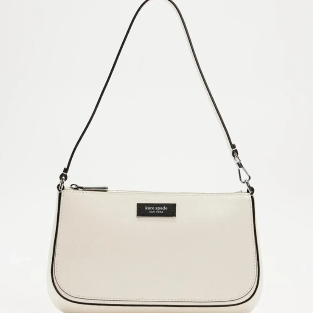 Kate Spade Sam Icon Mini Shoulder Bag White Leather